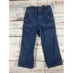 Wrangler Toddler Boys Cowboy Cut Slim Fit Jeans Dark Wash 13MWZJP Size 3T